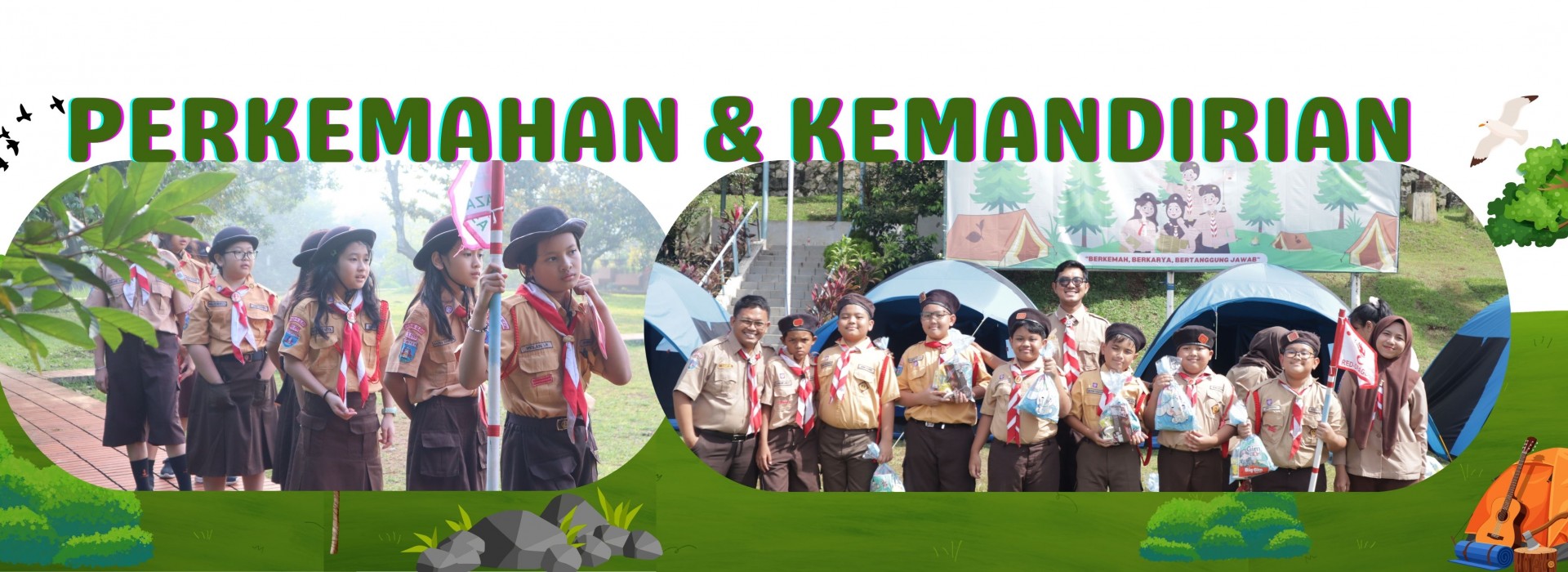 Perkemahan dilakukan rutin untuk membangun kemandirian siswa